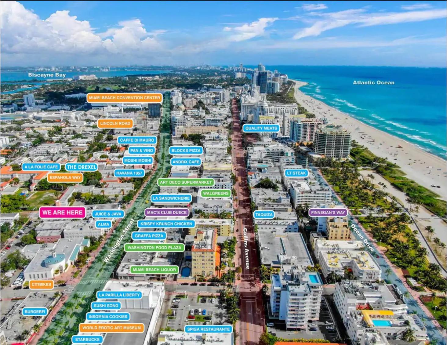 מיאמי ביץ' South Beach Steps To Ocean Drive Free Parking & Pet Friendly מראה חיצוני תמונה